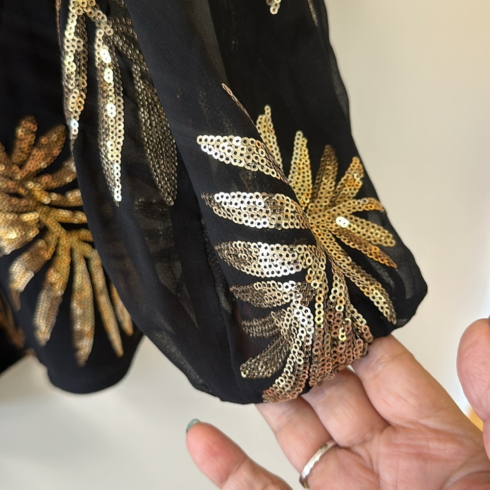 Revolve • Finders Keepers • Black & Gold Romper • Sz 2 • NWT! - Picture 4 of 14
